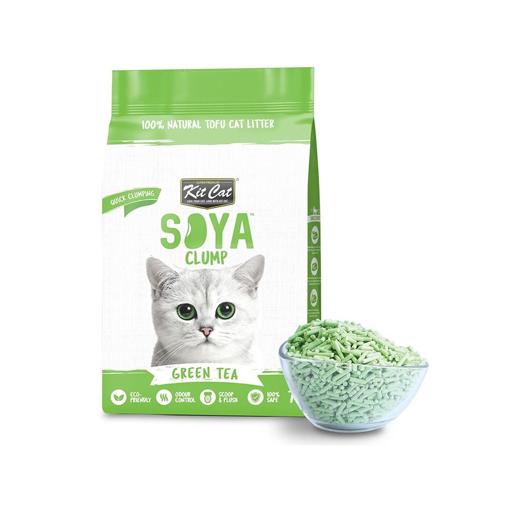 Kit Cat Soya Clumping Cat Litter Green Tea - 7L