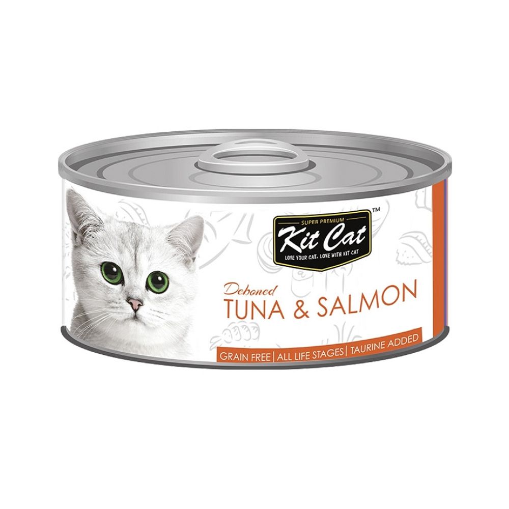 Kit Cat Debone Tuna and Salmon Canned Cat Food - 80 g