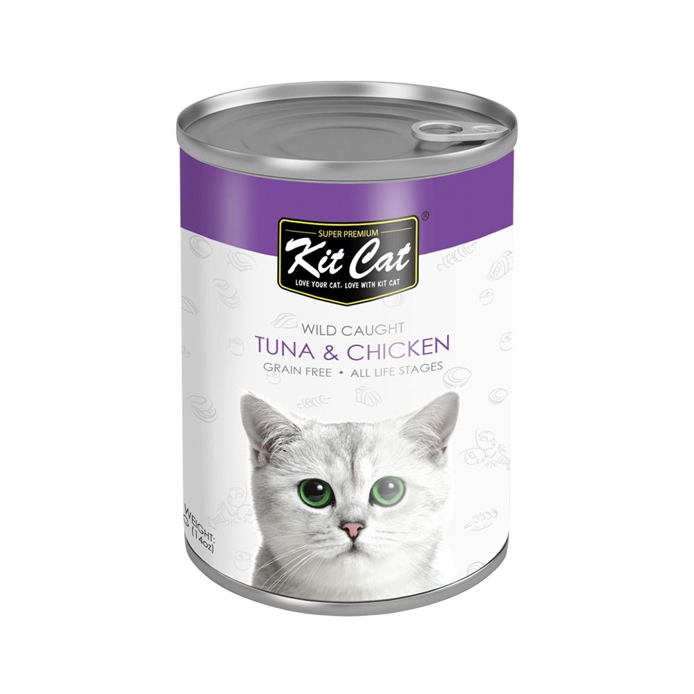 Kit Cat Wild Caught Tuna & Chicken Canned Cat Food - 400 g