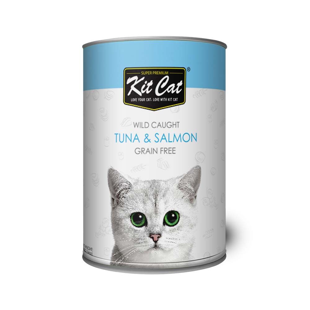 Kit Cat Wild Caught Tuna and Salmon Canned Cat Food - 400 g
