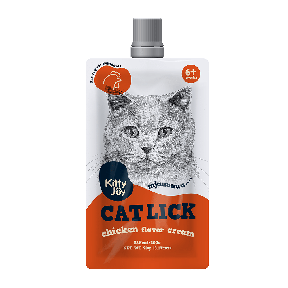 Kitty Joy Cat Lick Chicken Flavor Cream Cat Treats -90g