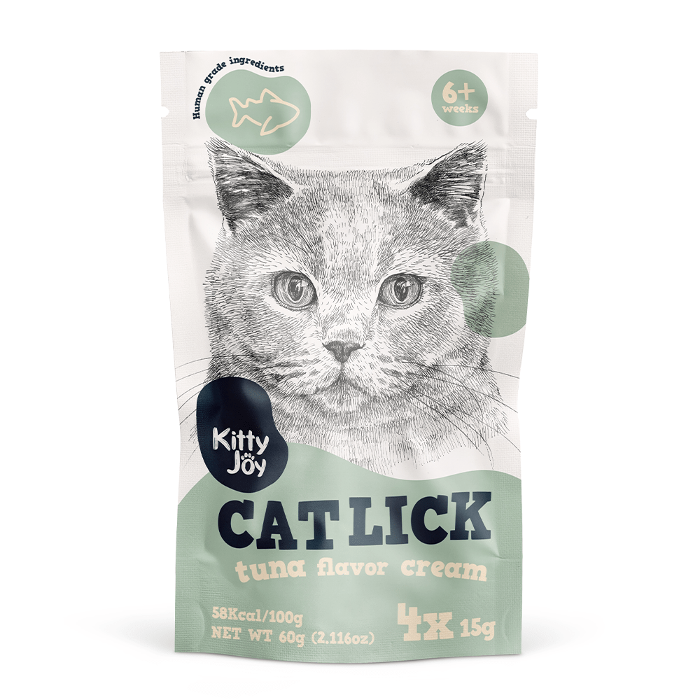 Kitty Joy Cat Lick Tuna Flavor Cream Cat Treats -(4x15g) 60g