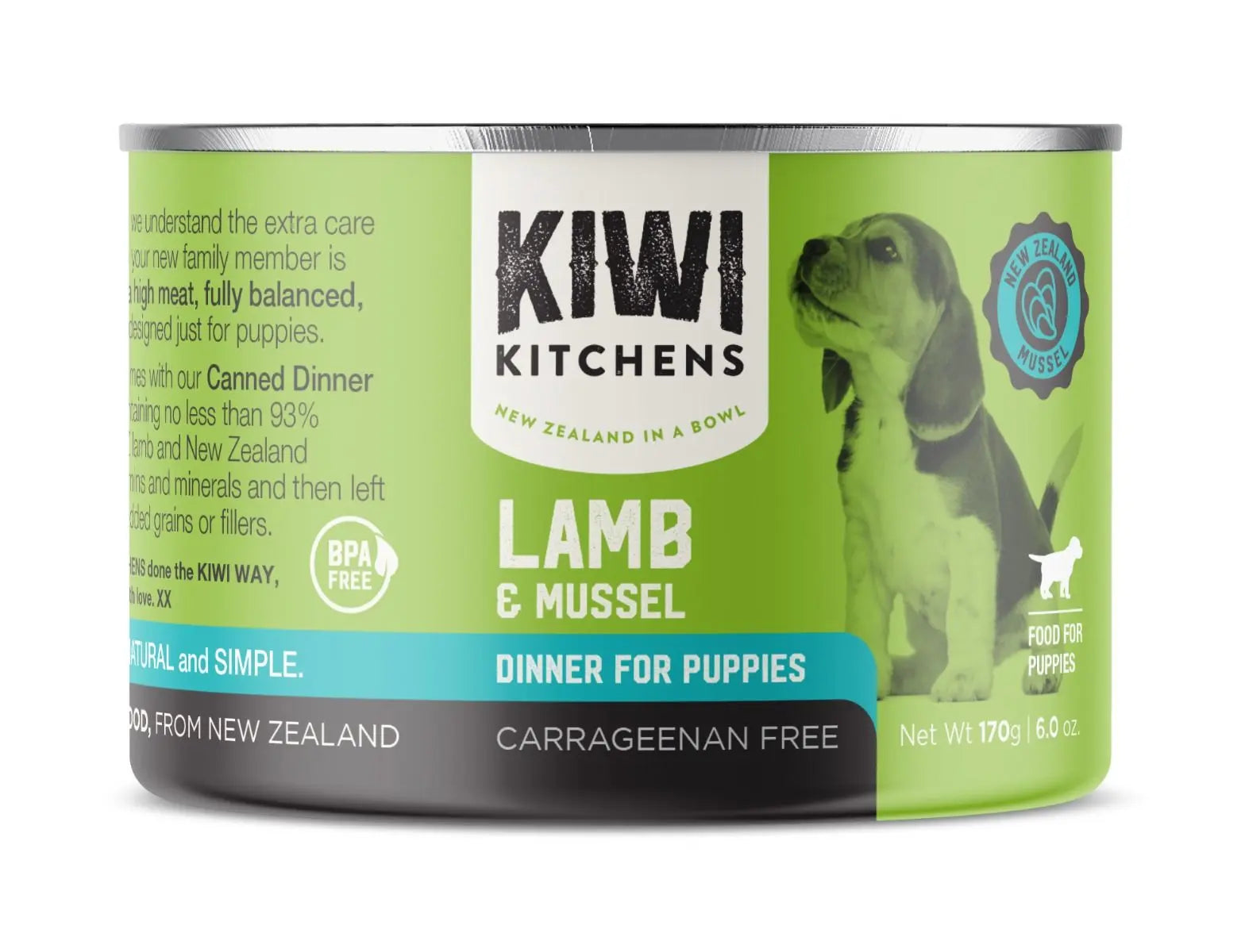 KIWI KITCHENS GRASS FED LAMB & MUSSEL DINNER CANNED WET PUPPY FOOD