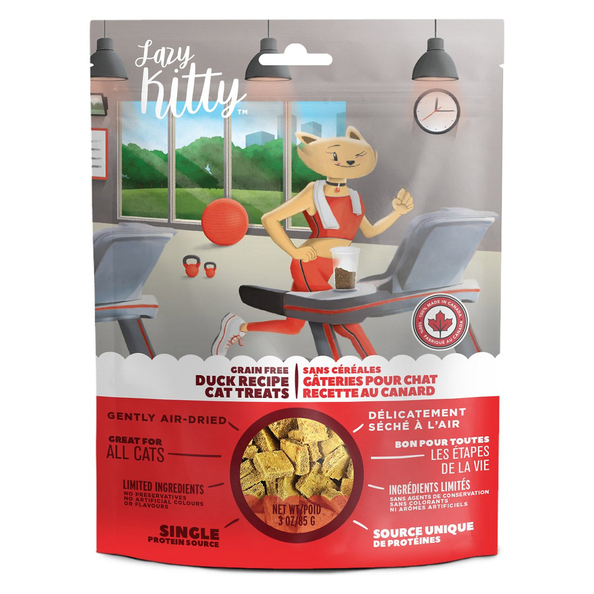 Lazy Kitty Air-Dried Grain-Free Cat Treats Duck Recipe 3oz / 85gm