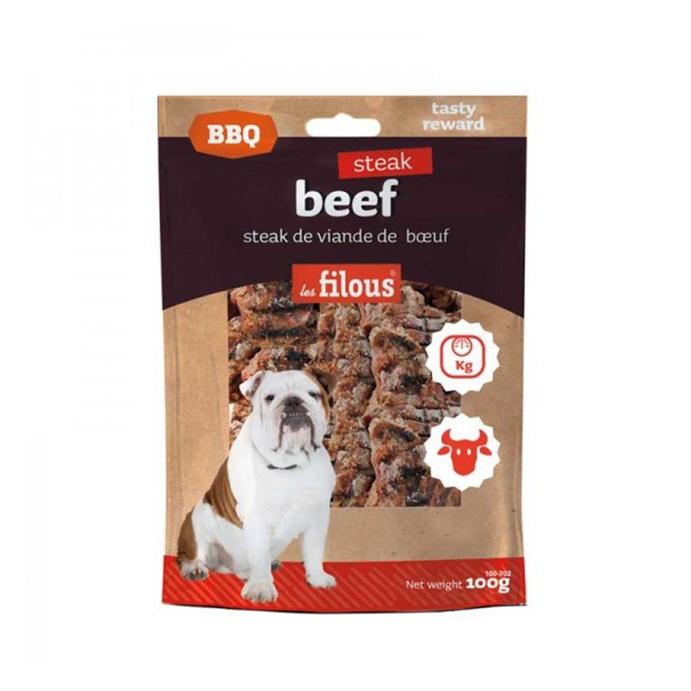 Les Filous Beef Steak Dog Treats - 100 g