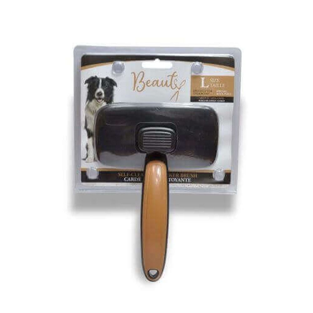 Les Filous Self-Cleaning Slicker Brush for Cats and Dogs - Large