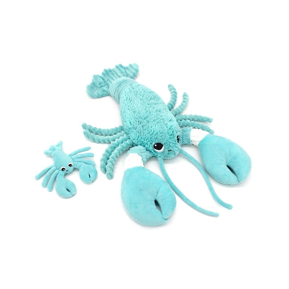 Les Deglingos Mum and Her Baby Lobster Plush Toy