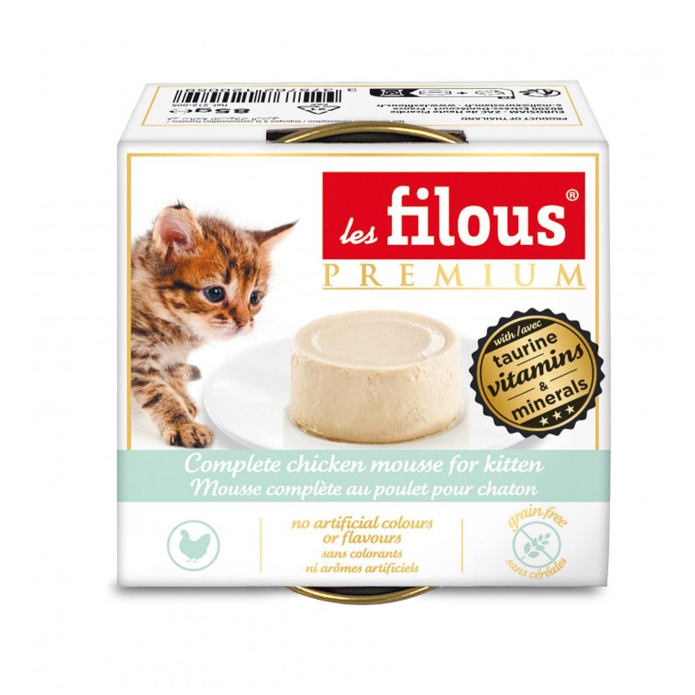 Les Filous Complete Chicken Mousse Canned Kitten Food - 85 g