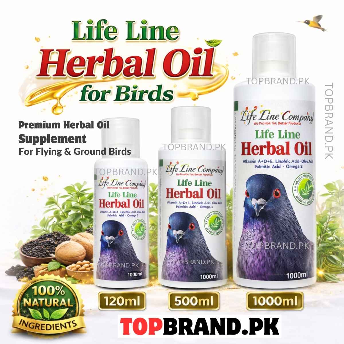 Life Line Herbal Oil for Pigeons