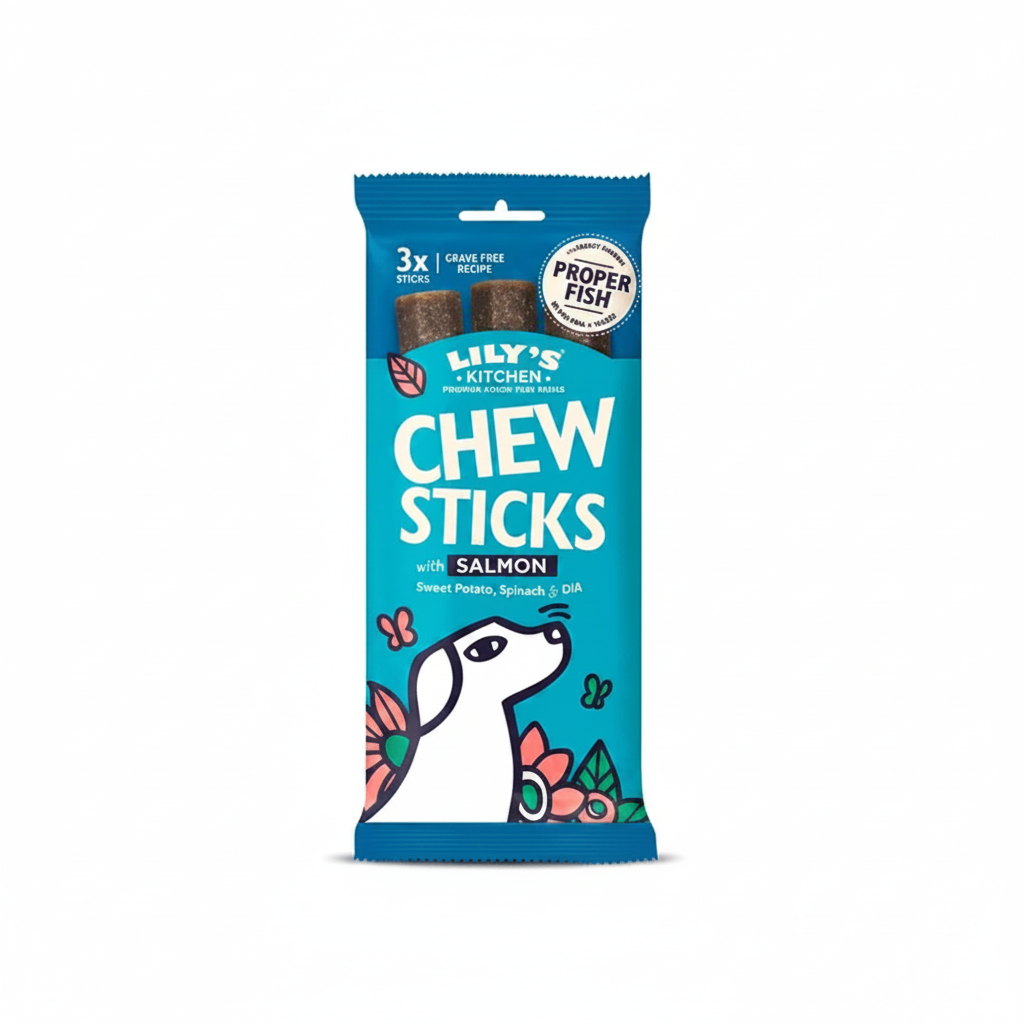 Lily's Kitchen Dog Chew Sticks with Salmon Dog Treats 120G