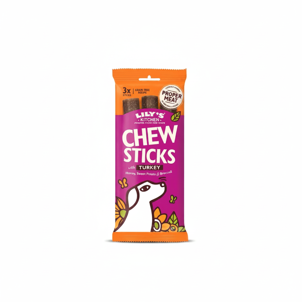Lily's Kitchen Dog Chew Sticks with Turkey Dog Treats 120G