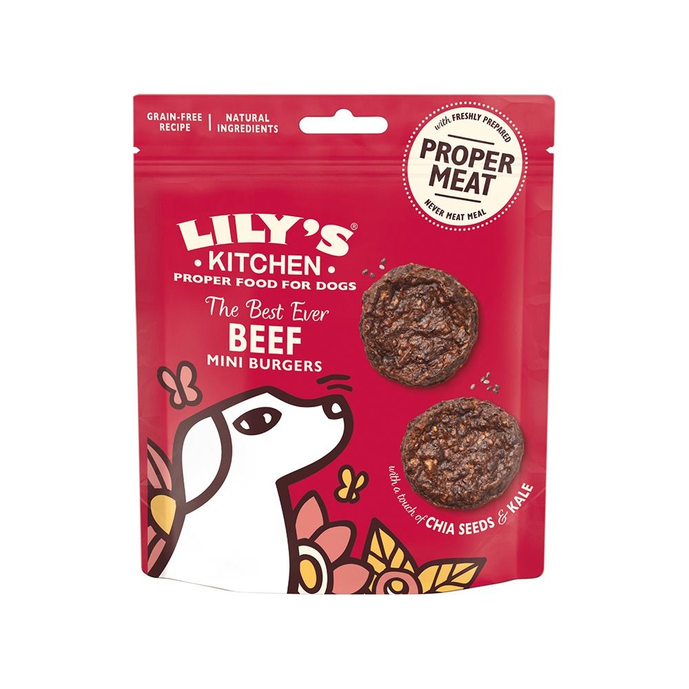 Lily's Kitchen The Best Ever Beef Mini Burgers Dog Treats - 70 g