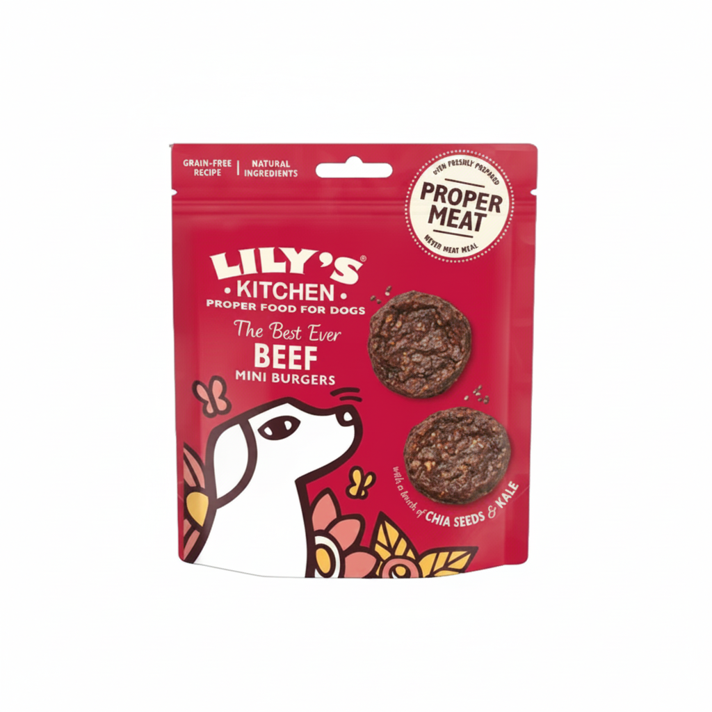 Lily's Kitchen The Best Ever Beef Mini Burgers Dog Treats 70G