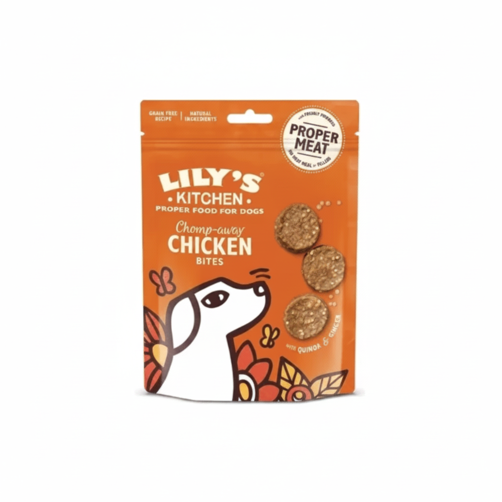 Lily's Kitchen Chomp-Away Chicken Bites Dog Treats 70G