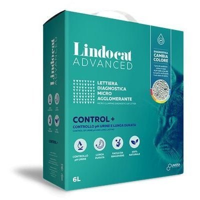 Lindocat Natural Bentonite Advance Control Plus Clumping Cat Litter - 6 L (Fragrance Free)
