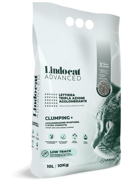Lindocat Natural Bentonite Advanced Clumping + Low Track - 10L (Fragrance Free)