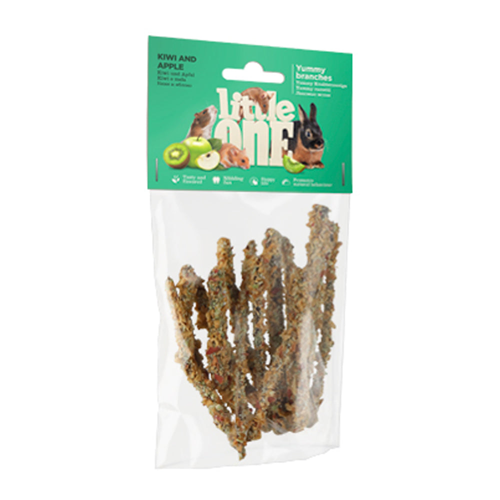 LITTLE ONE Snack Yummy Branches With Kiwi & Apple For Rodents & Rabbits (35 gr)