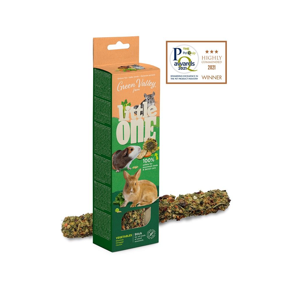 Little One Green Valley Grain Free Sticks with Fruit Small Animal Treat - 180 g