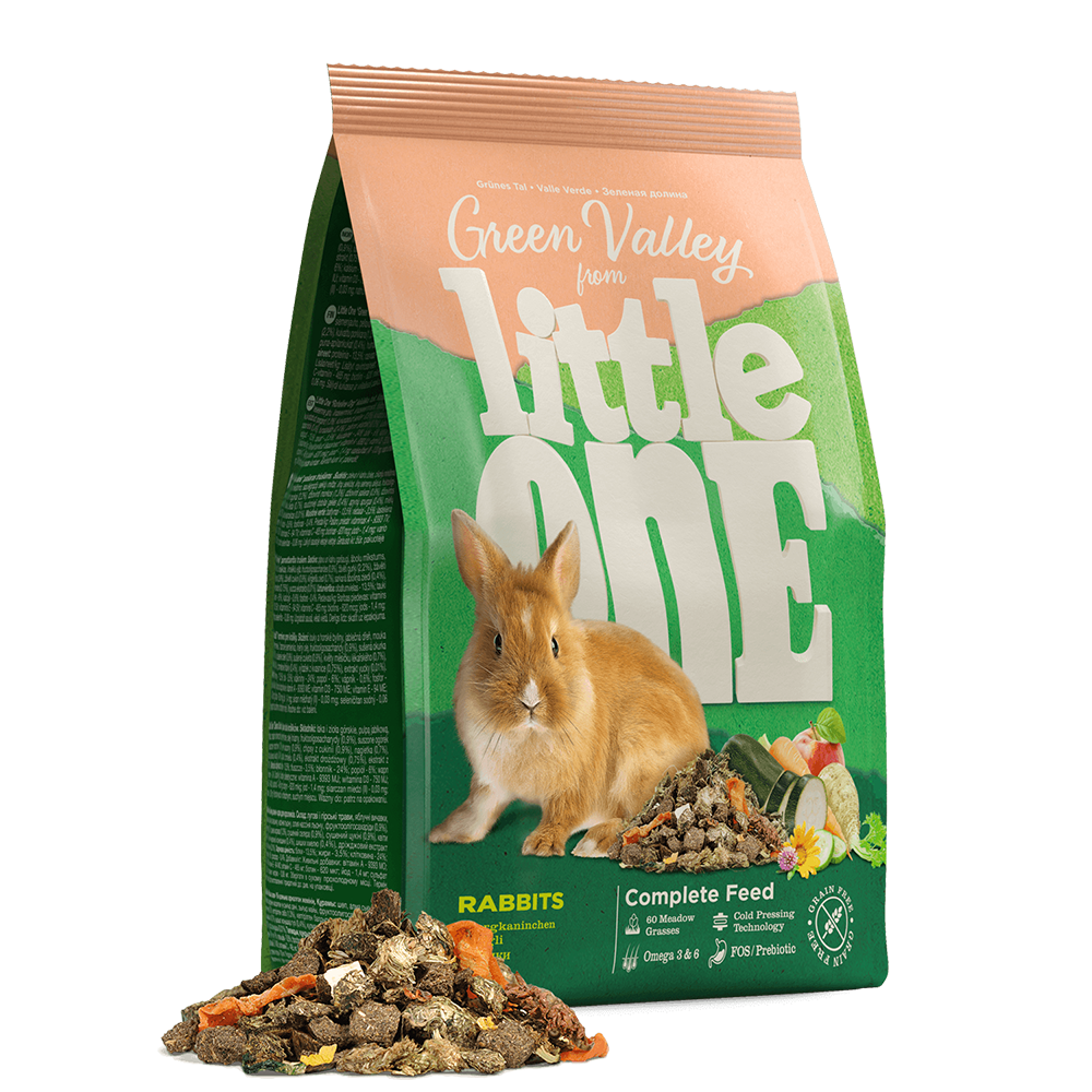LITTLE ONE Green Valley Fibre Food for Rabbits (750 gr)