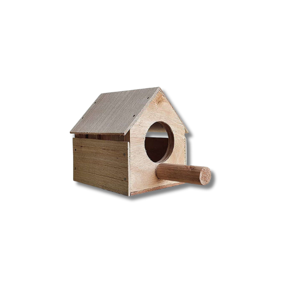 Wooden Bird Nest Home