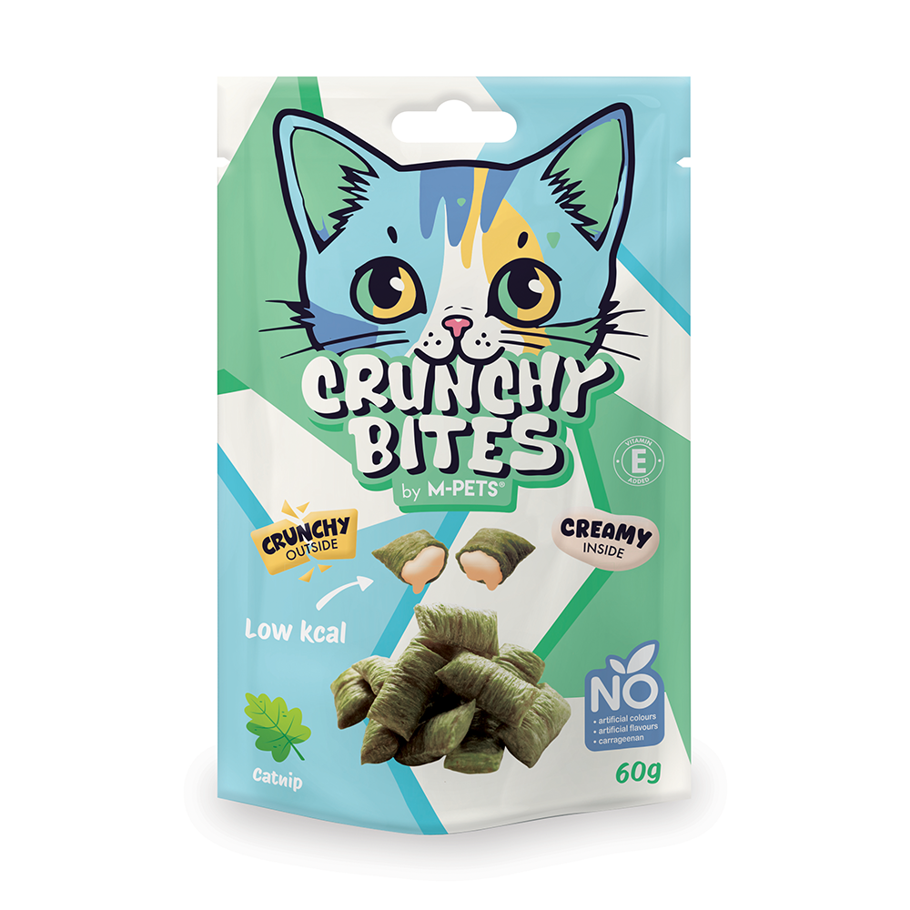 M-PETS Crunchy Bites Cat Treat – Catnip 60g
