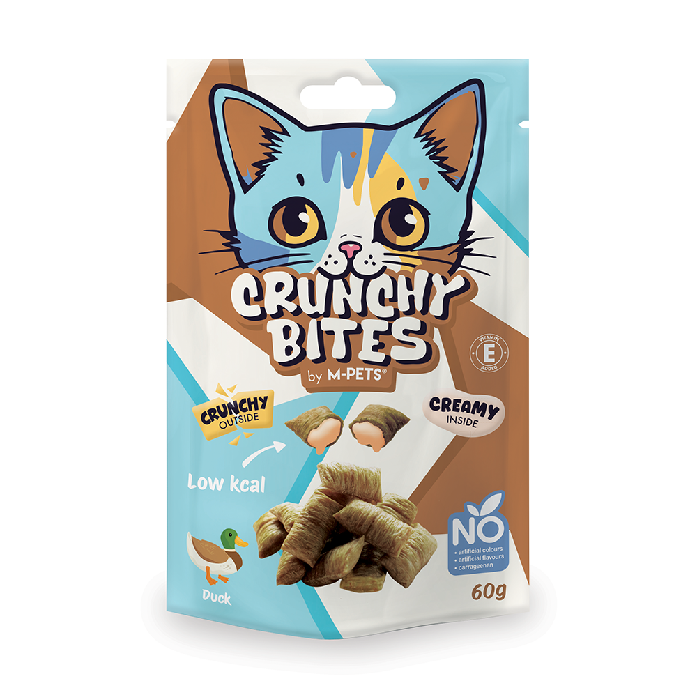 M-PETS Crunchy Bites Cat Treat – Duck 60g