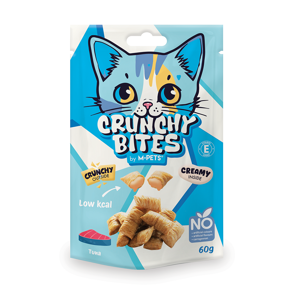 M-PETS Crunchy Bites Cat Treat – Tuna 60g