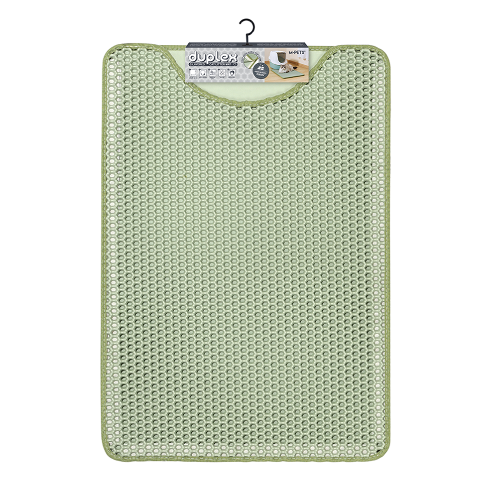 M-PETS Duplex Green Cat Litter Mat 45x65cm