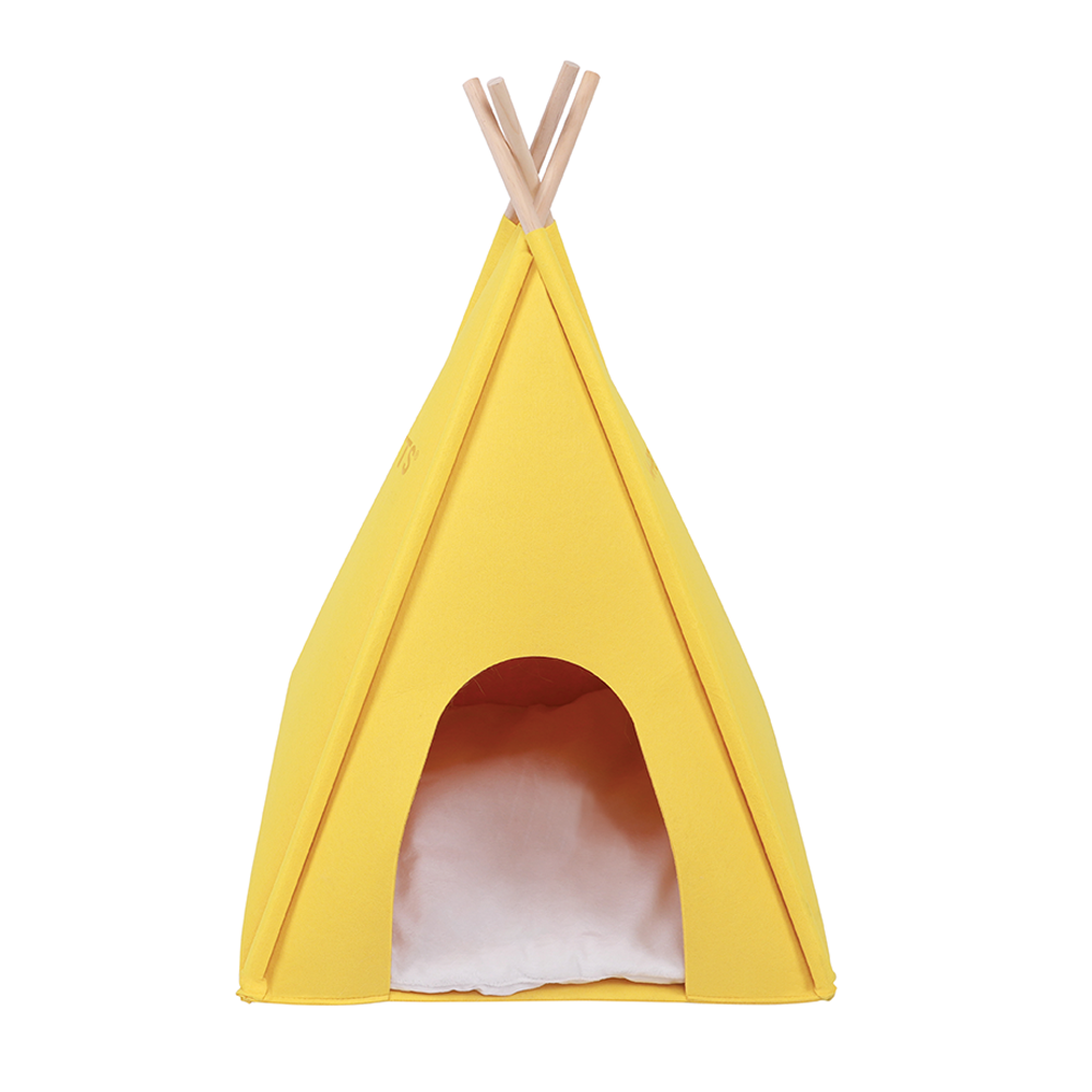 M-PETS Eco Tipi Yellow Cat Bed