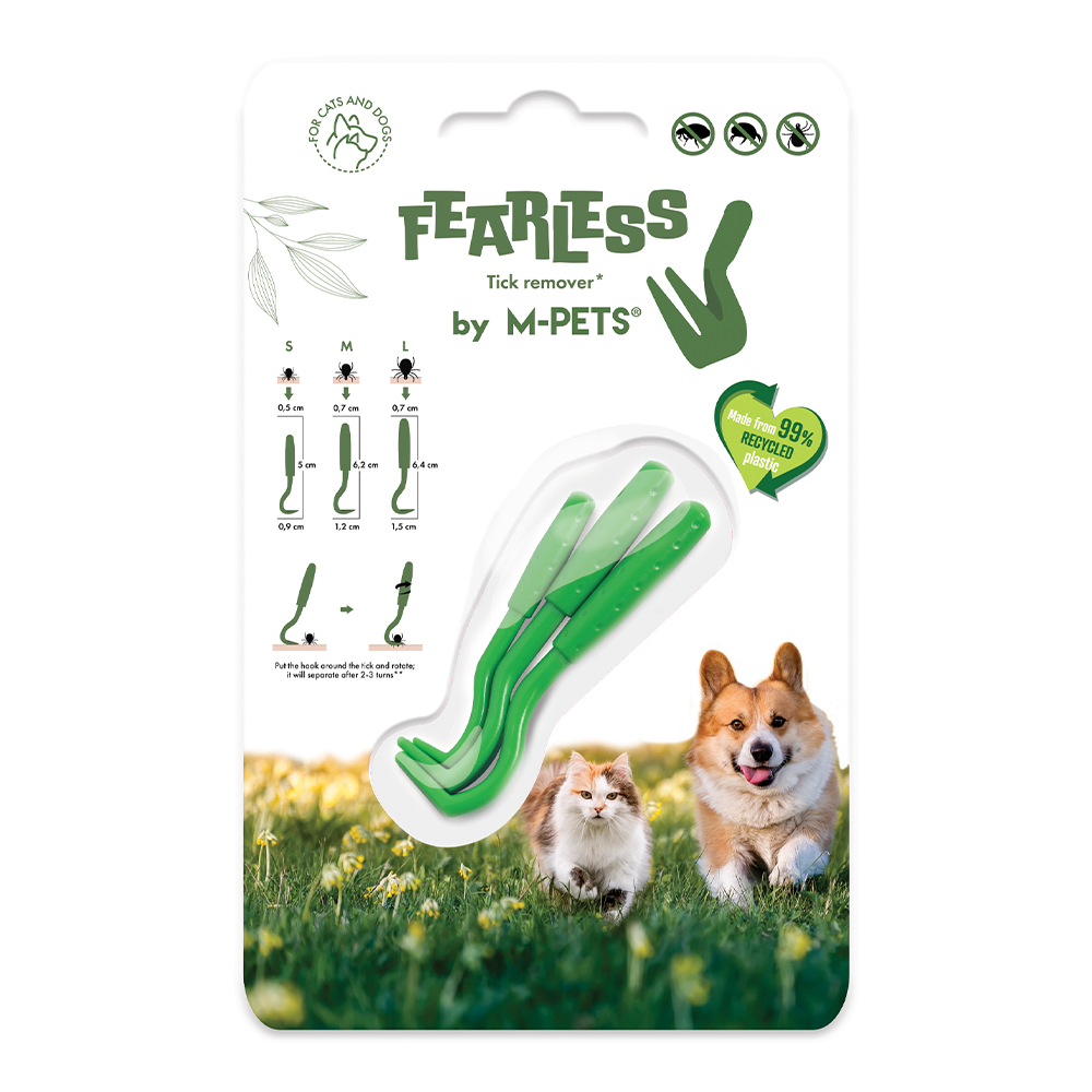 M-PETS Fearless Eco Tick Remover Set of 3 sizes