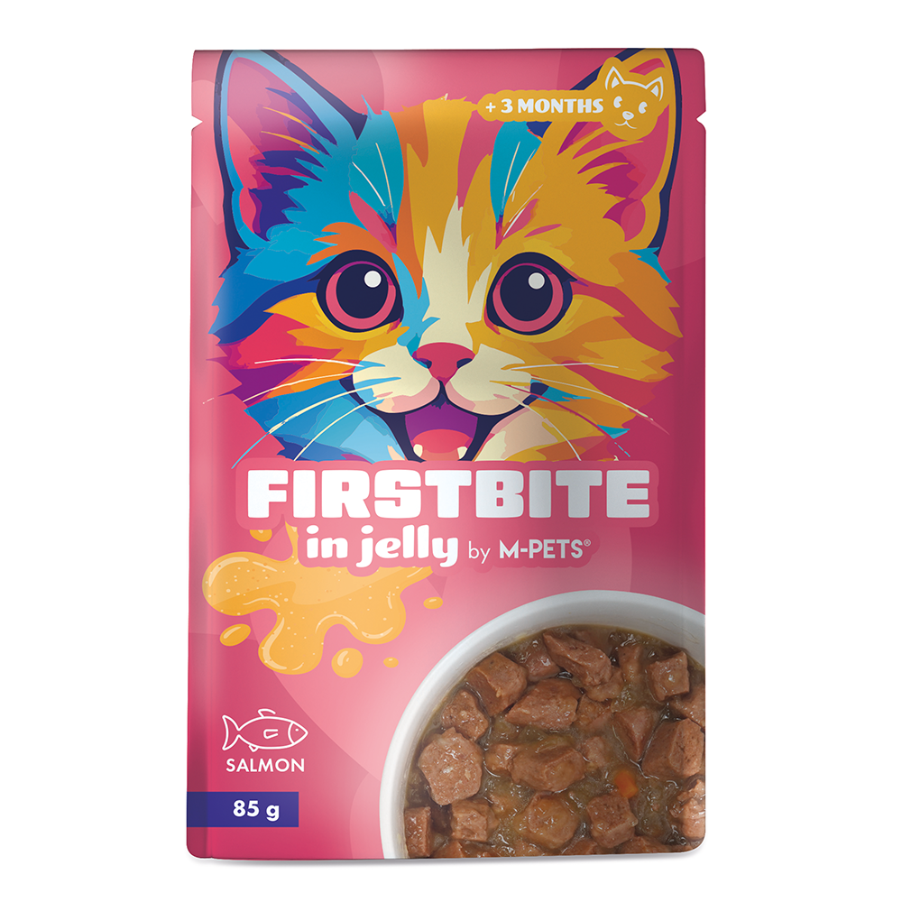 M-PETS Firstbite Salmon in Jelly Wet Food for Cats - 85g pouch