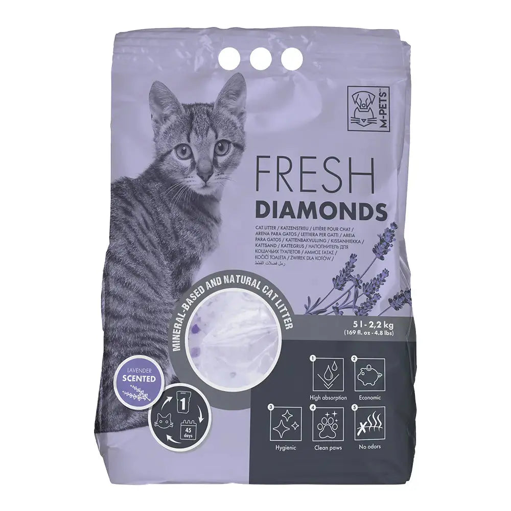 M-PETS FRESH DIAMONDS SILICA GEL CAT LITTER