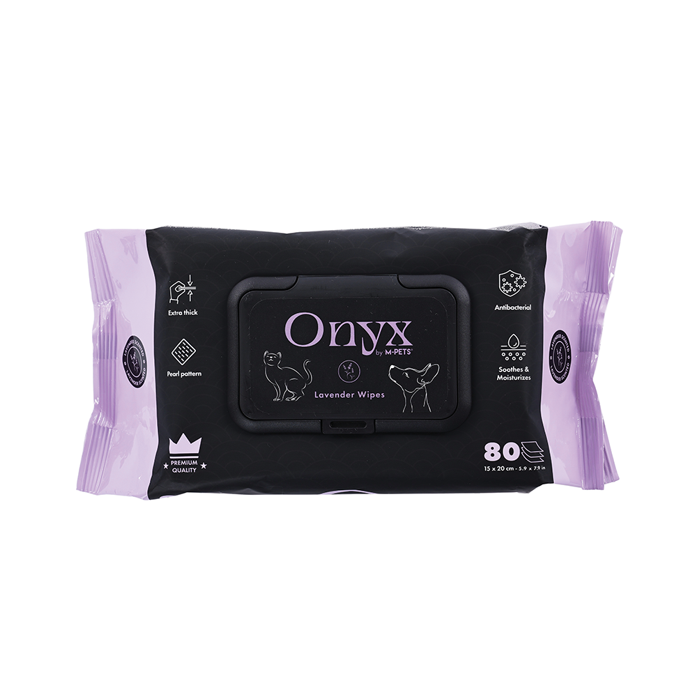M-PETS Onyx Pet Wipes Lavender Scented 80pcs