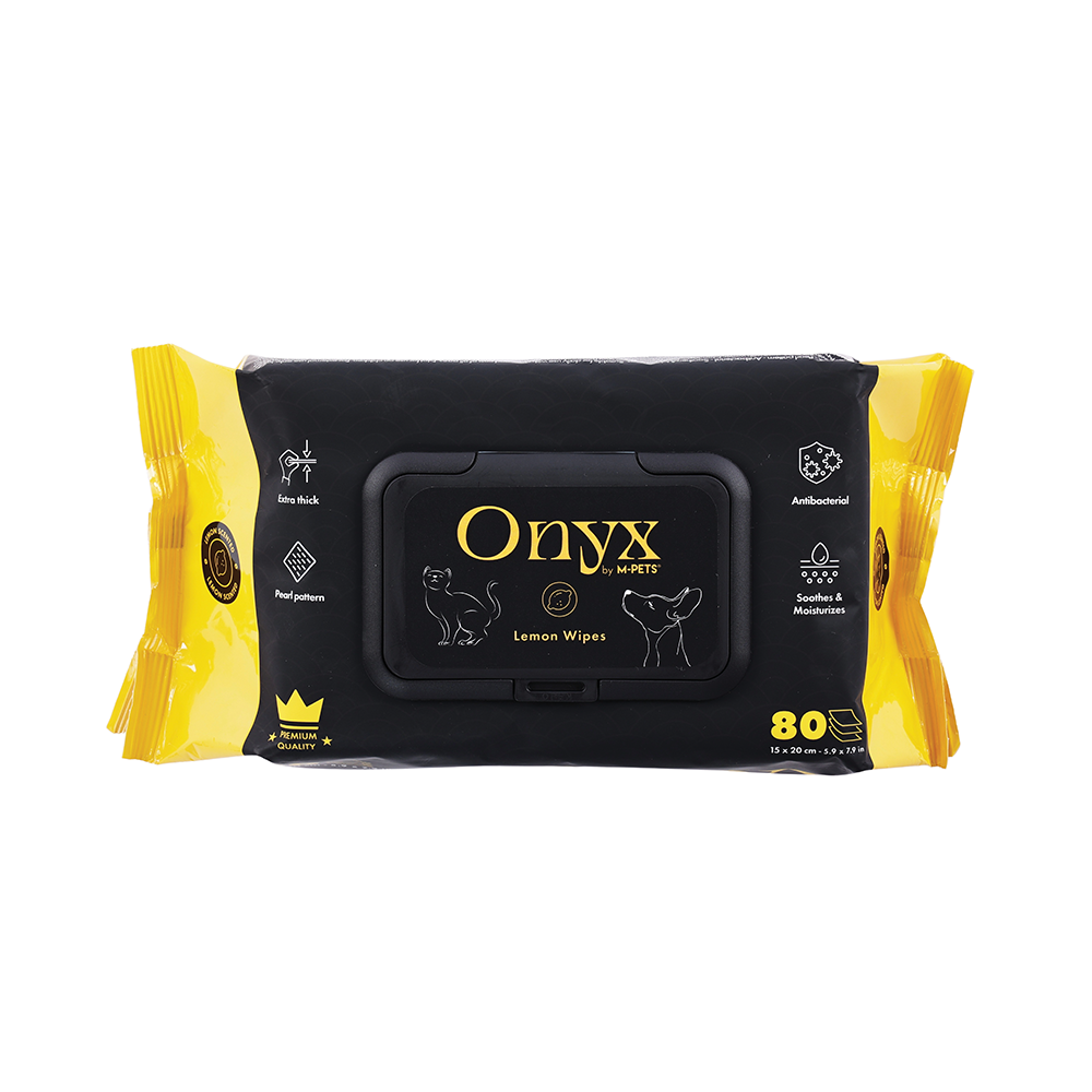 M-PETS Onyx Pet Wipes Lemon Scented 80pcs