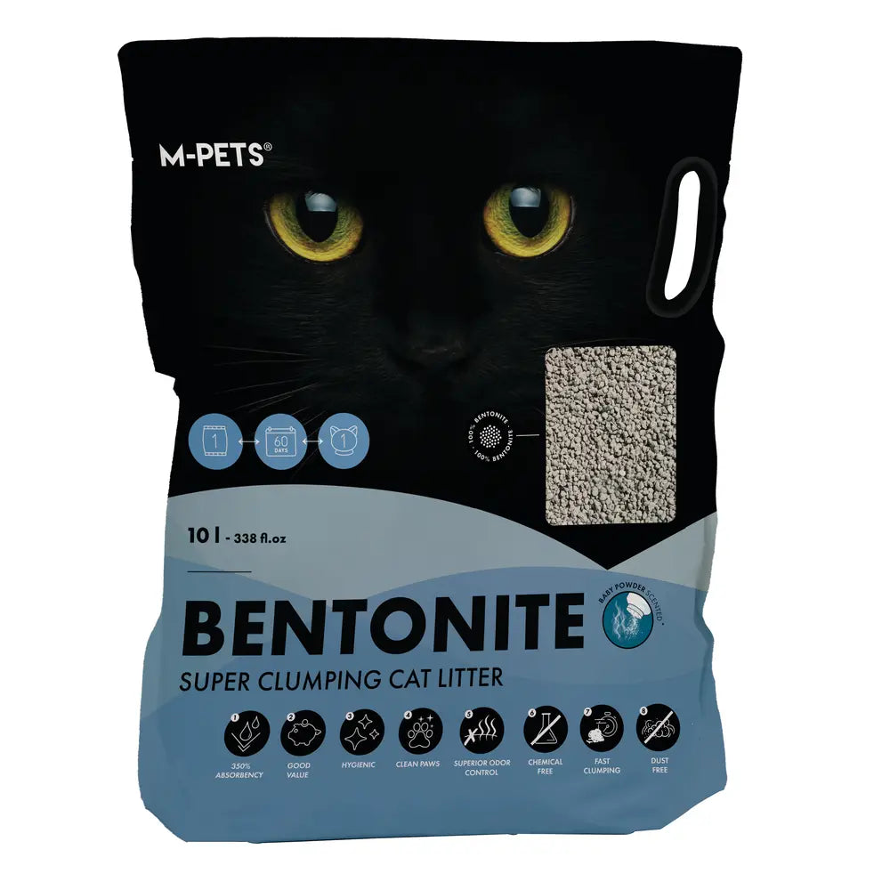 M-PETS SUPER CLUMPING BENTONITE CAT LITTER 10L