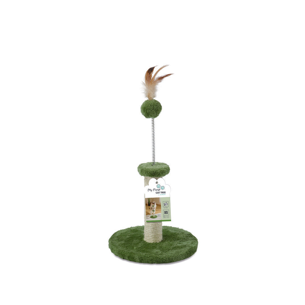 M-PETS My First Cat Tree Feather Green