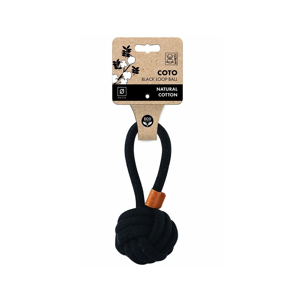 M-Pets Coto Black Loop Bar Eco Friendly Dog Toy - Large