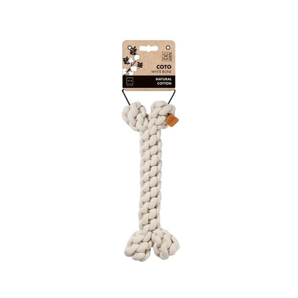 M-Pets Coto White Bone Eco Friendly Dog Toy - Large