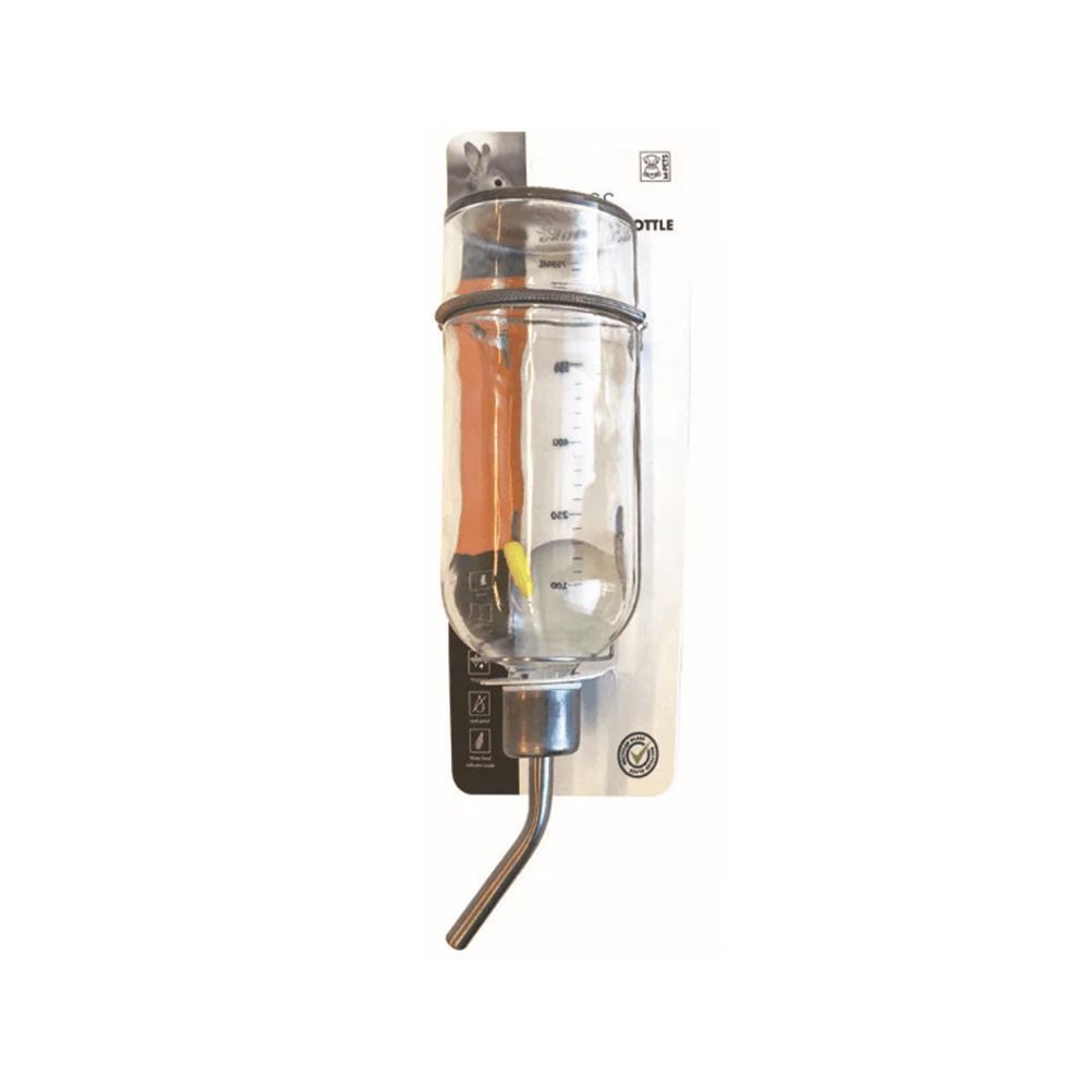 M-Pets Glass Drinking Bottle for Small Animals - 769 ml