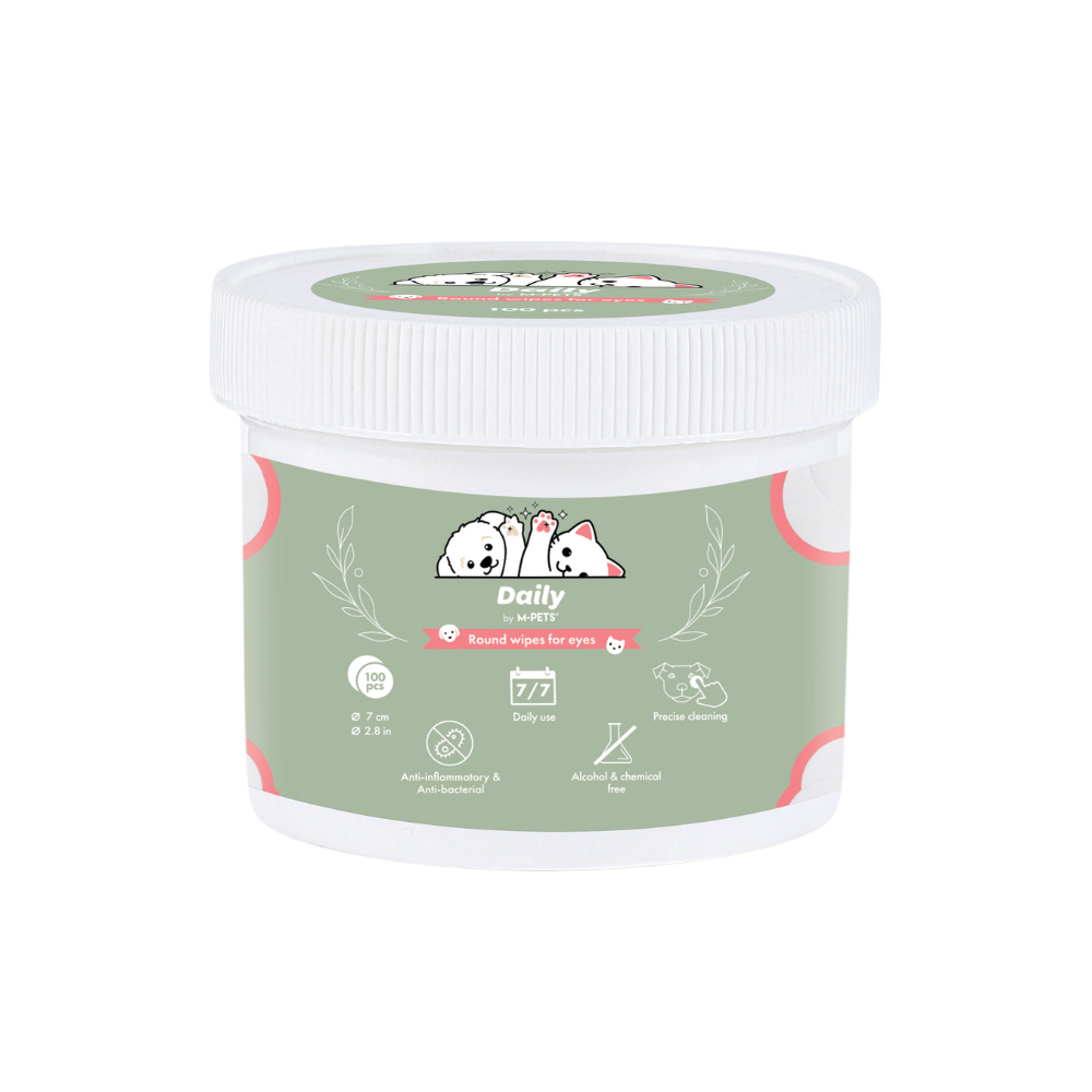 M-PETS Daily Round Wipes for Eyes 100 pcs