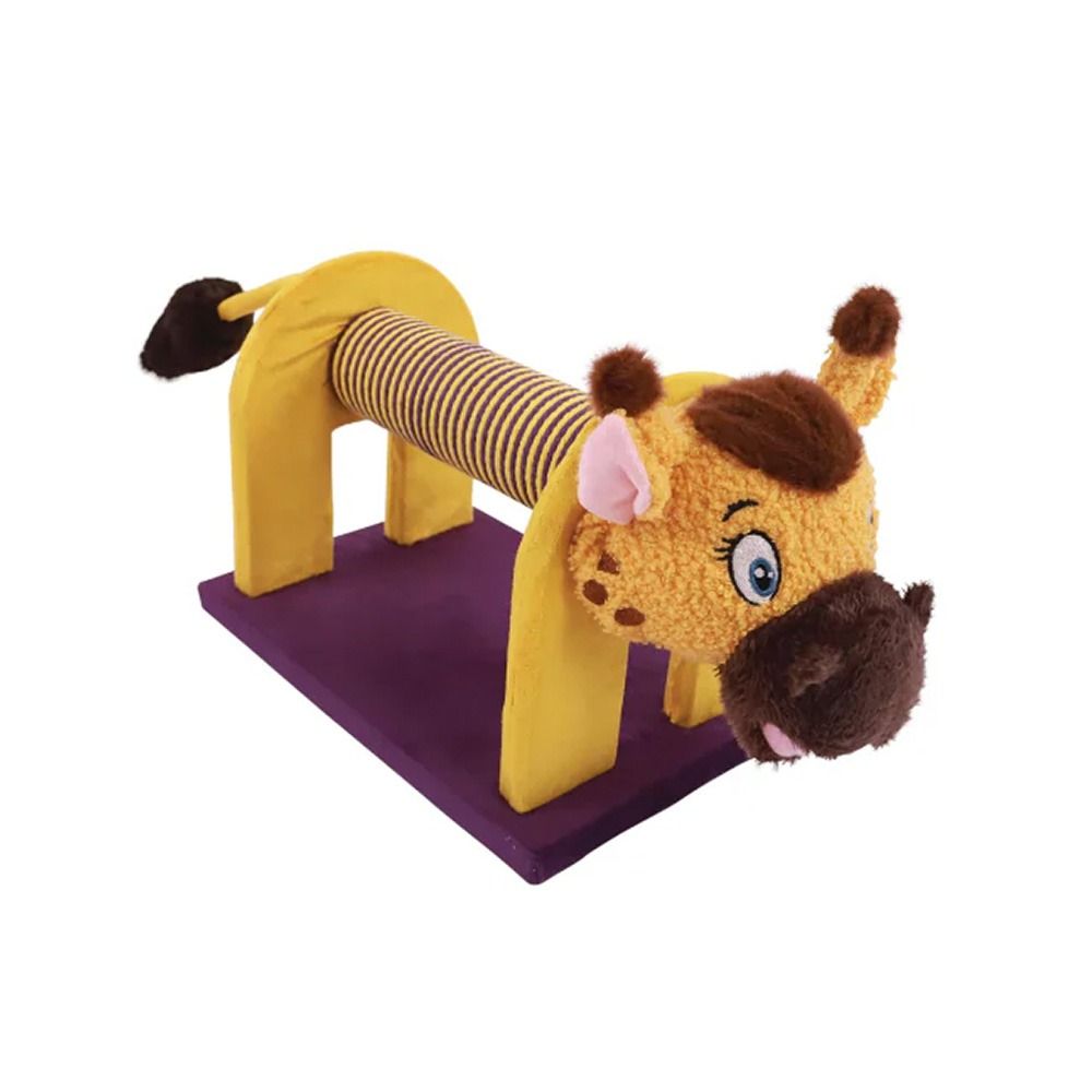 M-Pets Mascarade Giraffe Cat Scratcher - 52L x 18.5W x 32H cm
