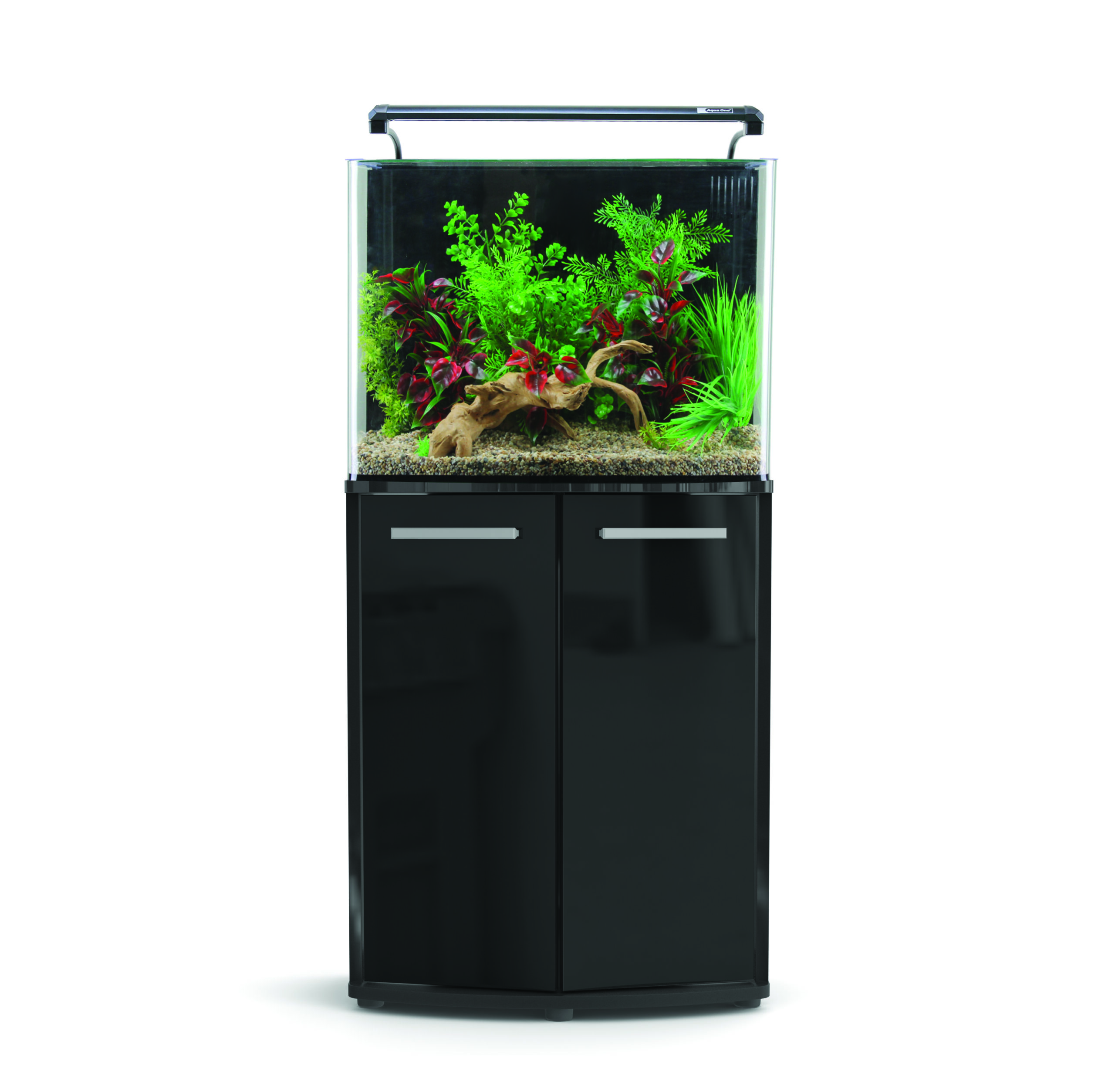 Aqua One AquaNano 60 Bow Front Cabinet Black Gloss L38 xW 60 xH 78 cm