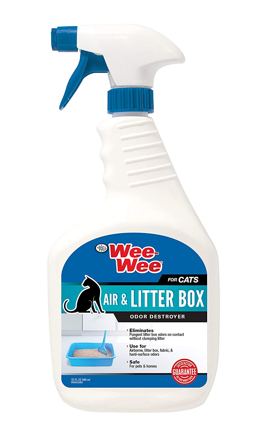 Four Paws Wee Wee Cat Carpet & Fabric Stain & Odor Destroyer 32oz