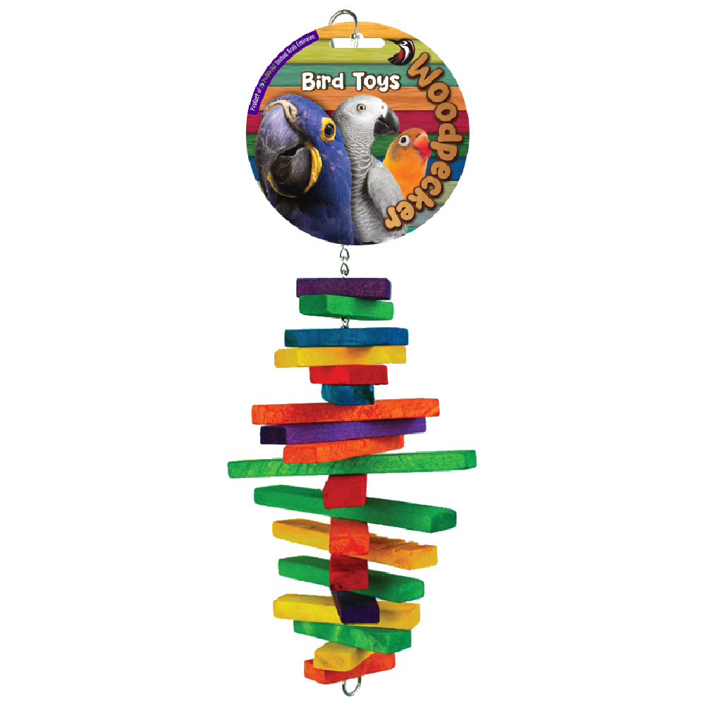 Woodpecker Bird Toy Twist N Treat 40*15 Cm
