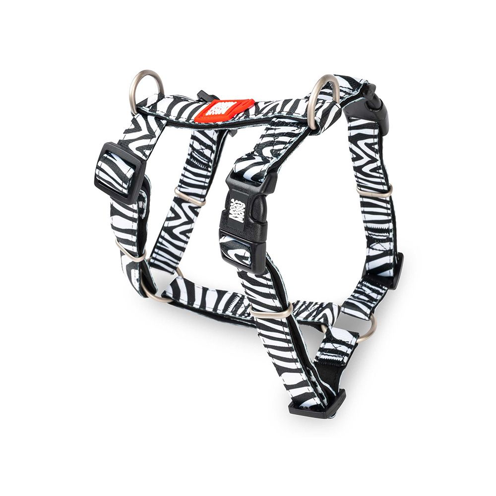 Max and Molly Dog H-Harness - Zebra - Medium