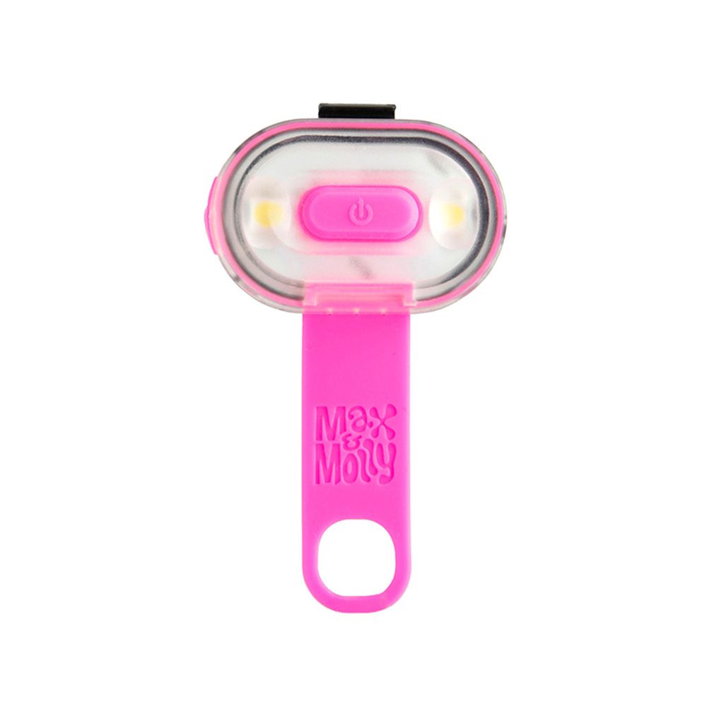 Max and Molly Matrix Ultra LED Dog Collar Safety Light - Pink