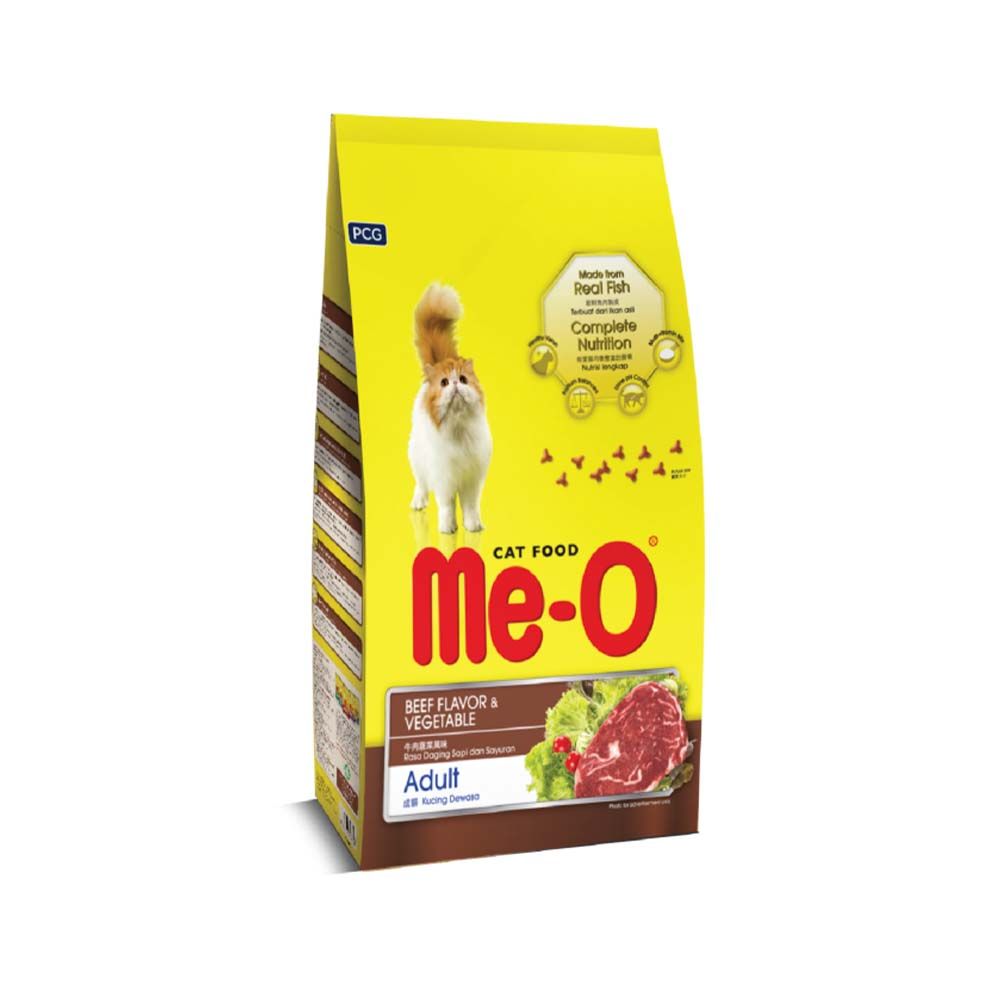 Me-O Beef and Vegetable Flavour Adult Dry Cat Food - 1.2 kg