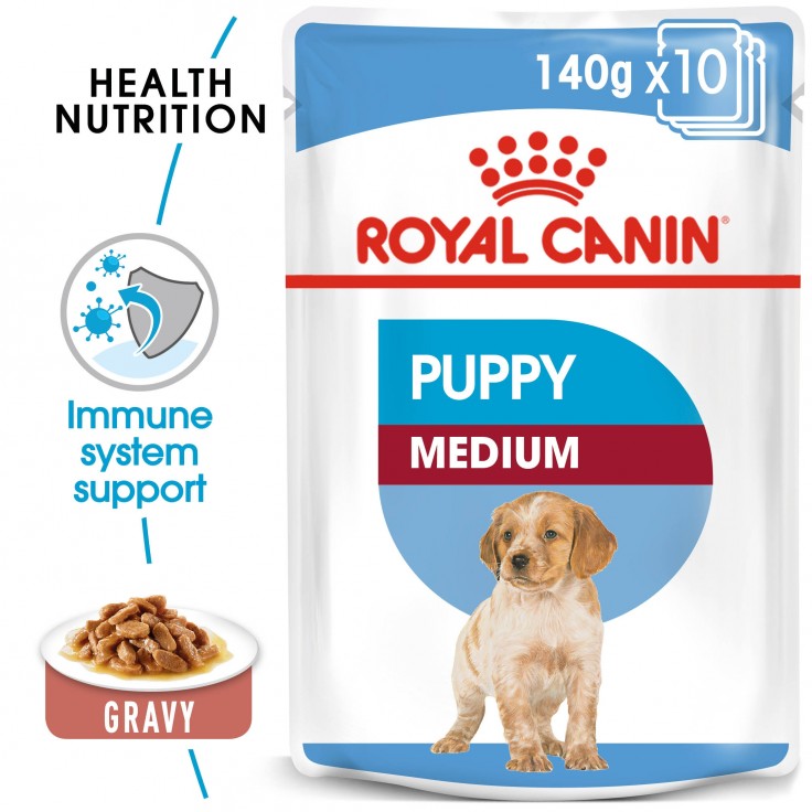 ROYAL CANIN Puppy Medium Wet Food (10 Pouches)