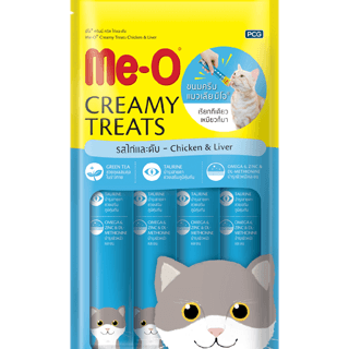 Meo Creamy Treats Chicken & Liver – 4×15g (60g)