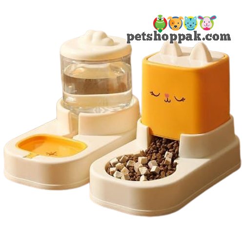 meow food water dispenser set